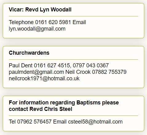 Church contacts